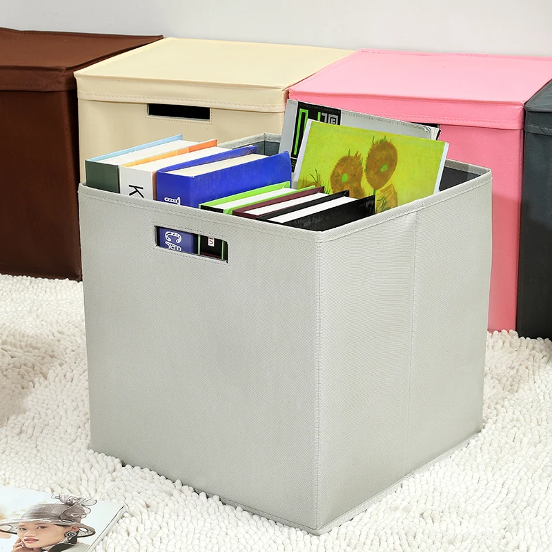 

File Organizer Box Office Document Storage Box Home Portable Storage with Handle, Letter Size Legal Folder, Grey 1Pack