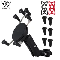 motorcycle handlebar mount rail for bike mobile cellphone smartphone holder for iphone 11 8 7 xiaomi mi 9 mix phone mounts