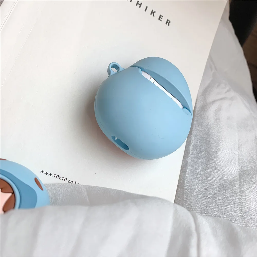 Ponyo On The Cliff Silicone Earphone Case For Apple Airpods Soft Rubber Cute Anime Protective Carabiner Key Chains Hooks Bag | Электроника