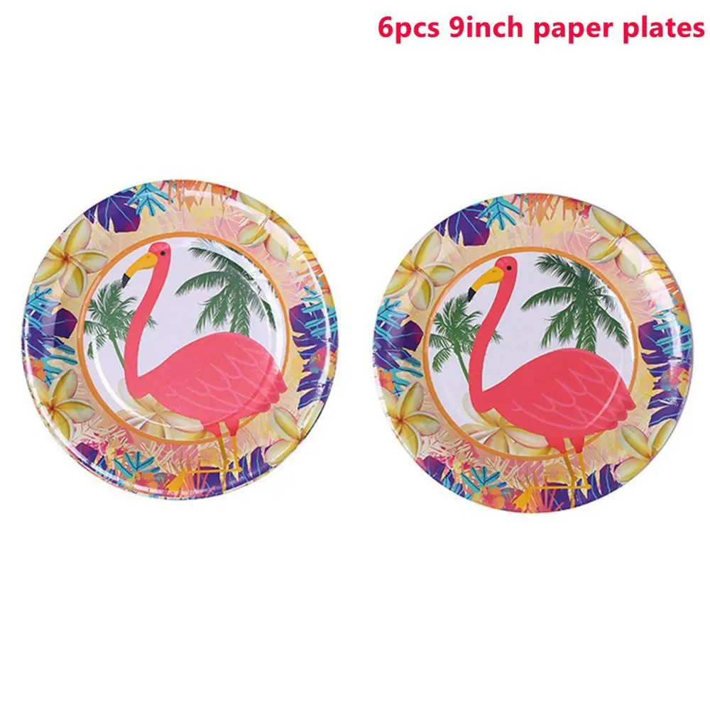 9inch Plastes Taoup 68*48 см Розовый фламинго Photo Booth рамки День рождения Декор поставки летняя Гавайская участник Luau тропический Фотокабины реквизит - Цвет: 9inch Plastes