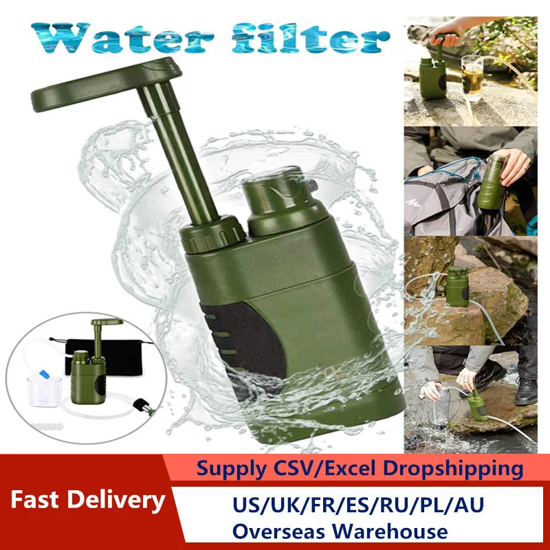 

Outdoor Water Purifier Emergency Life Survival Filter Mini Portable Tool Activities