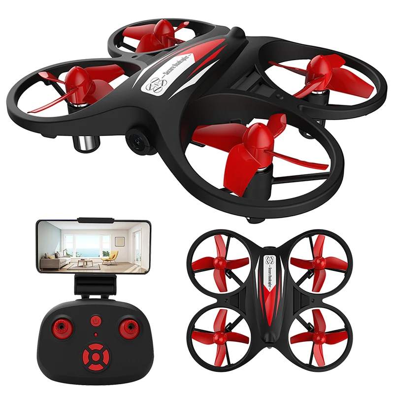 

2.4G Beginners RC Drone Quadcopter Toy Mini Drone HD Wifi 720p Camera Altitude Hold Headless Mode Helicopter Toys For Children