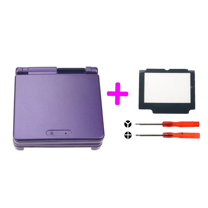 YuXi полный комплект корпус оболочка запасная часть для nintendo для Gameboy Advance SP для GBA SP чехол крышка с экраном объектив инструменты - Цвет: G