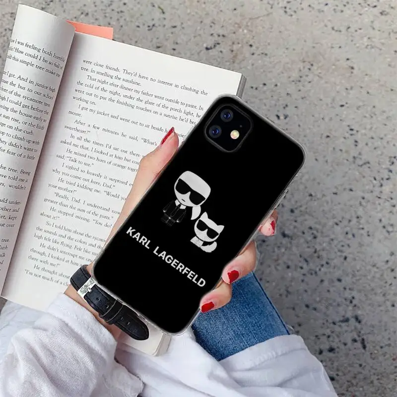 

Luxury Brand Designer Lagerfeld Phone Case For iphone 12 5 5s 5c se 6 6s 7 8 plus x xs xr 11 pro max mini