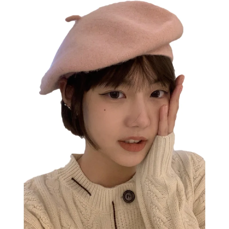 

New Auutmn Winter Hats Women Solid Plain Octagonal Newsboy Cap Ladies Casual Wool Hat Warm Beret Womens Painter Caps Fisherman