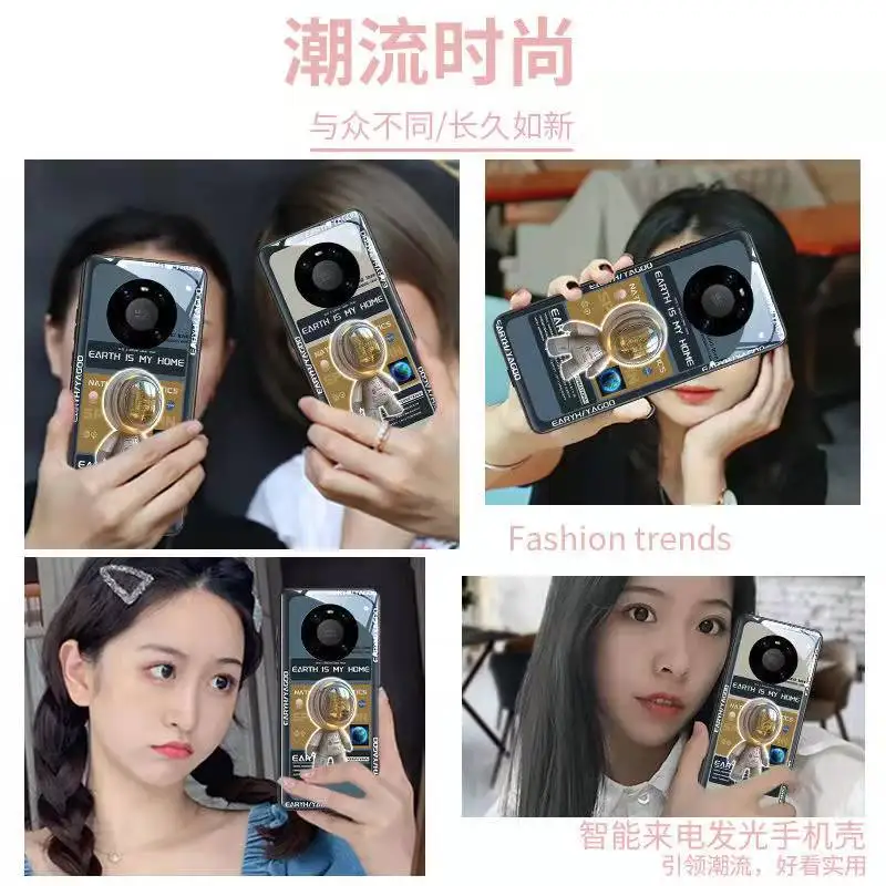 Чехол со светодиодной подсветкой для телефона Huawei Mate 40 30 20 Pro P40 Plus P20 P30 Honor Nova 6 |