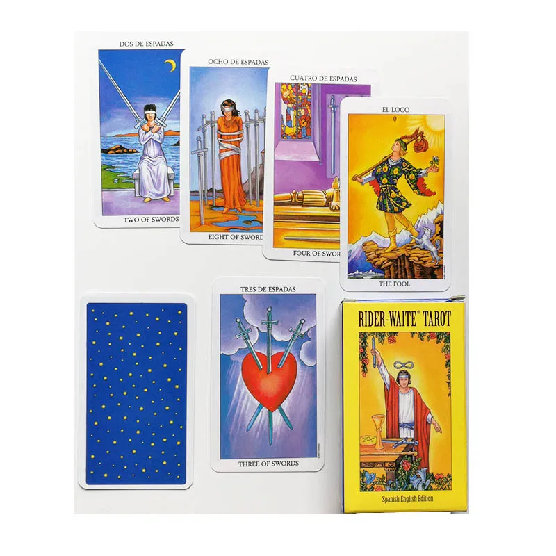 2020 новая испанская английская версия Rider Wait Tarot deck divination fate игральные карты