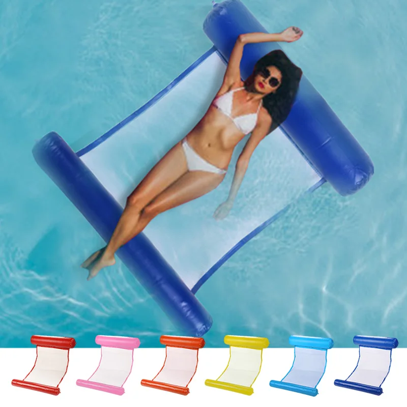 

Bed Pool Party Toy Inflatable Pool Floating Water Hammock Float Lounger Floating Bed Chair Swimming Pool Inflatable Hammock