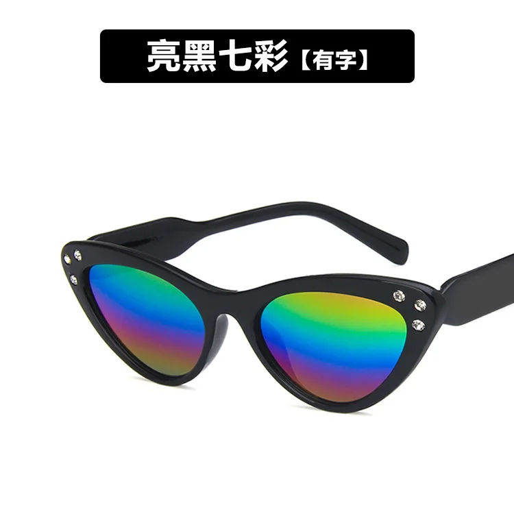 Детские солнцезащитные очки кошачий глаз брендовые дизайнерские зеркальные с