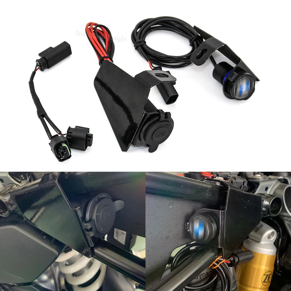 For BMW R1200GS R1250GS Adventure R1250 GS Dual Usb Charger Lighter Charger Cigarette Dual USB interface Charger Adapter Port