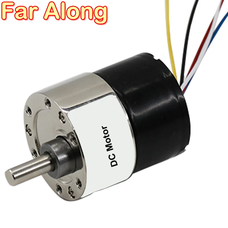 

DC Brushless Geared Motor 12V 24V Metal Gear Low Speed 5-600RPM Reversible Adjustable Speed With Overcurrent Protection