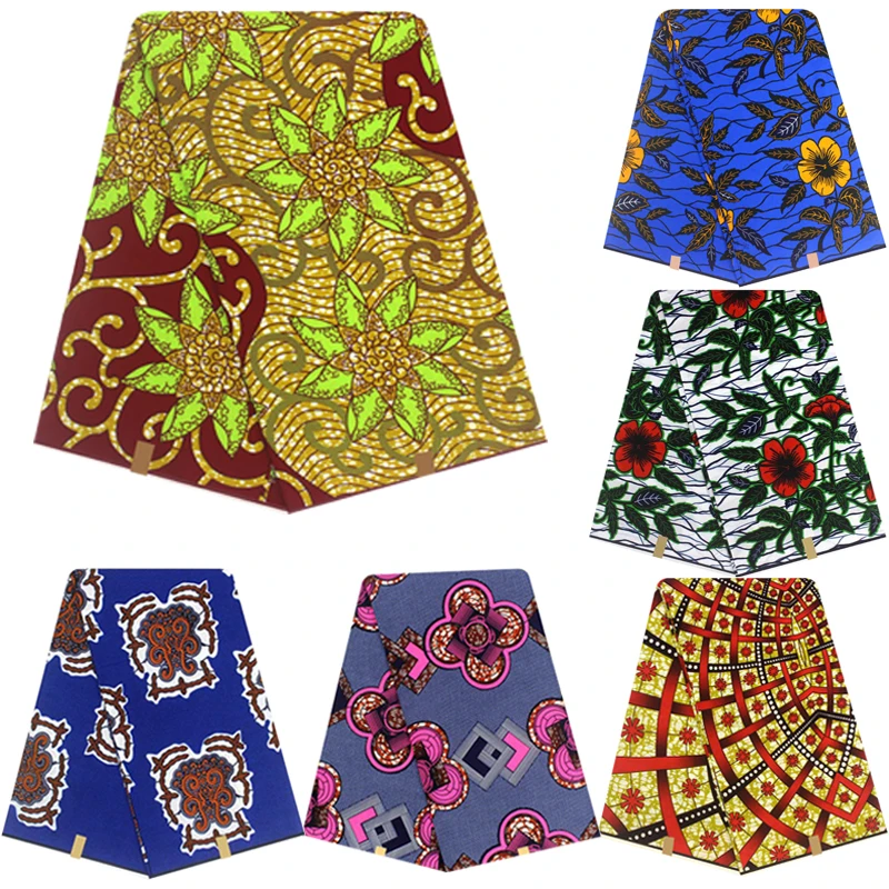 100% хлопок африканский пэчворк настоящий воск Анкара Африка печать ткани Tissu