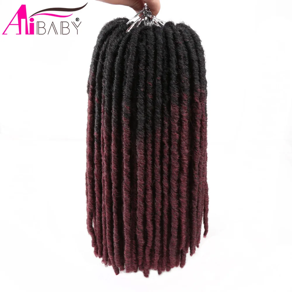 Искусственные локоны Мягкие вязаные крючком волосы 14 дюймов прямые