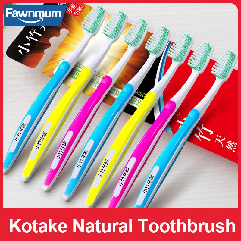 

Fawnmum Individual packaging Toothbrush Set Soft Bristle Teeth Natural Tooth Brush Eco Toothbrushes Dental Oral Care Highquality