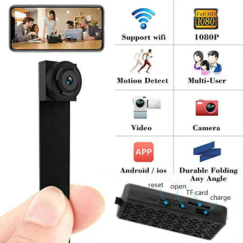 HD 1080P DIY портативная WiFi IP мини камера P2P беспроводная микро веб-камера видеокамера регистратор Поддержка удаленного просмотра Скрытая TF карта