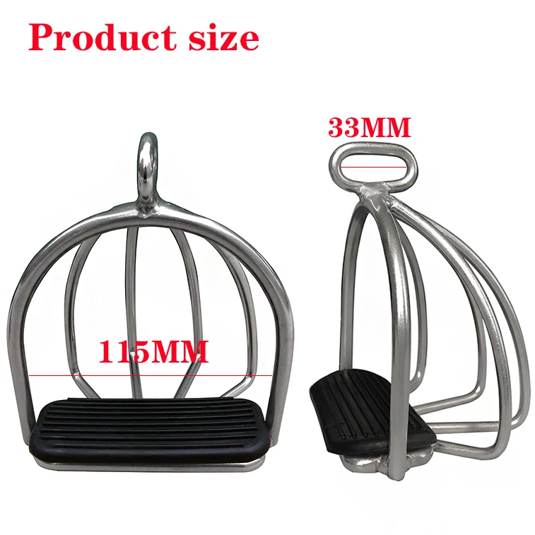 Педали безопасности из нержавеющей стали педали для седла забора лошадей