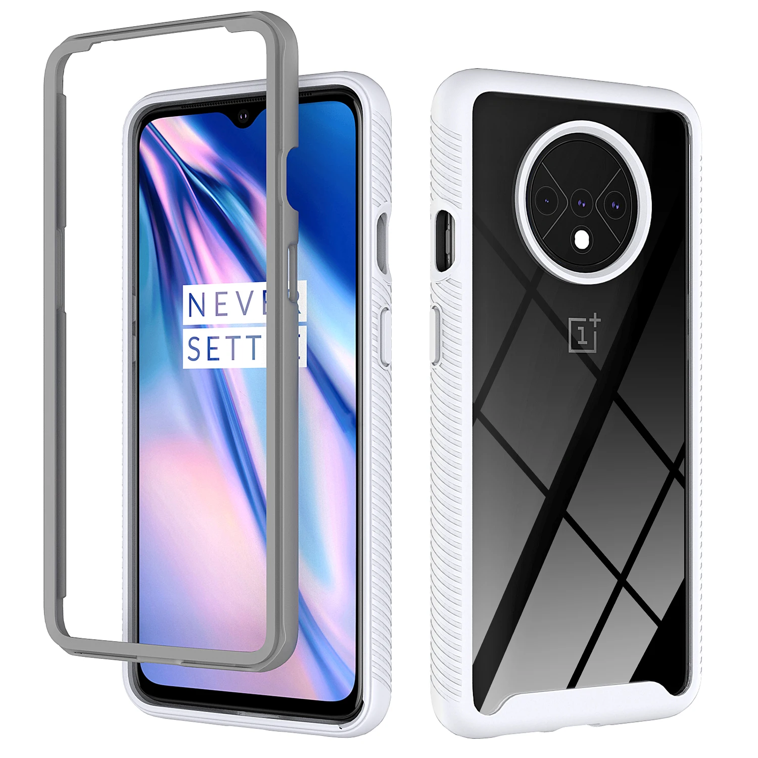 

Fashion Luxury 2 in 1 Anti-drop Shockproof Heavy Protection Phone Case For Oneplus 7T 7 8 9 8T N10 N100 Nord 5G Pro Back Cover