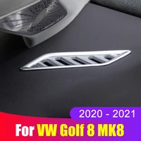 car dashboard air conditioning outlet decoration trim ring cover sticker for volkswagen vw golf 8 mk8 2020 2021 2022 accessories