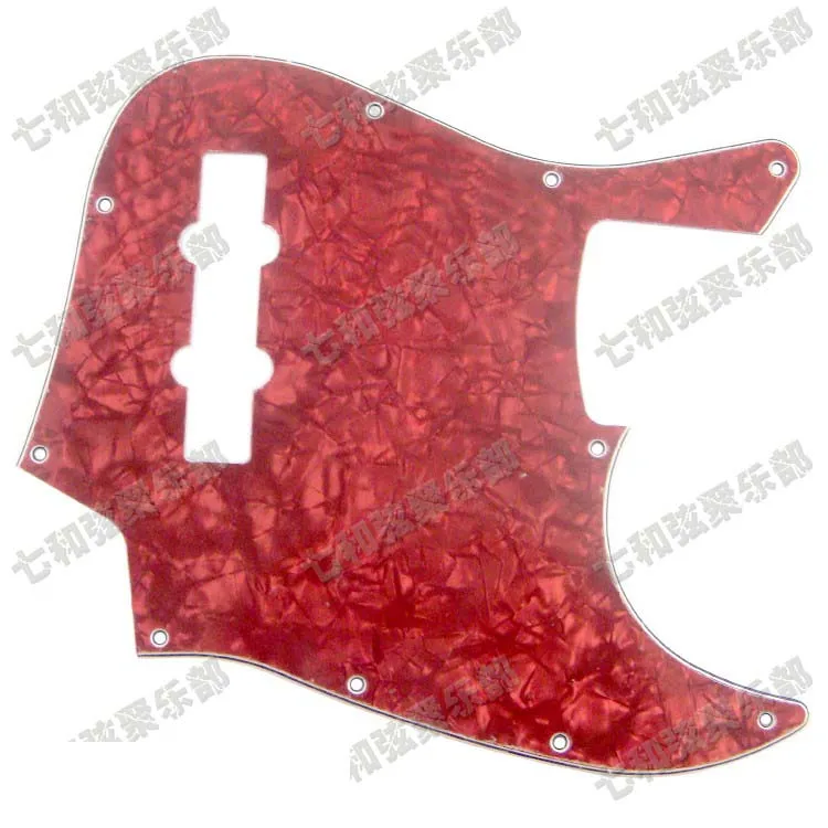 

Red Pearl Celluloid & PVC 3-Ply Bass Guitar Pickguard Pickguard 10 Hole with Mounting screw(XX X 5 6 45)