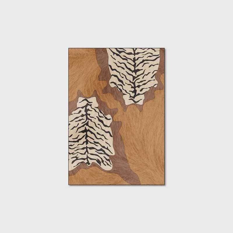 

Imitation Tiger Leopard Fur Carpet for Living Room Bedroom Area Rugs Anti Slip Floor Mat Large Parlor Carpet Rugs Home Decor