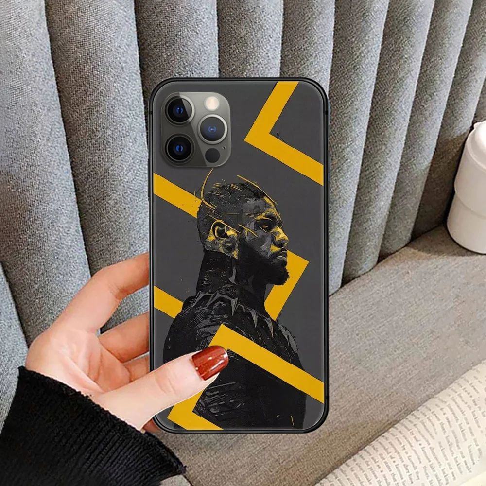 

Basketball James star player 23 LeBron Phone Case cover For iphone 5 5S 6 6S PLUS 7 8 11 12 mini X XR XS PRO SE 2020 MAX black