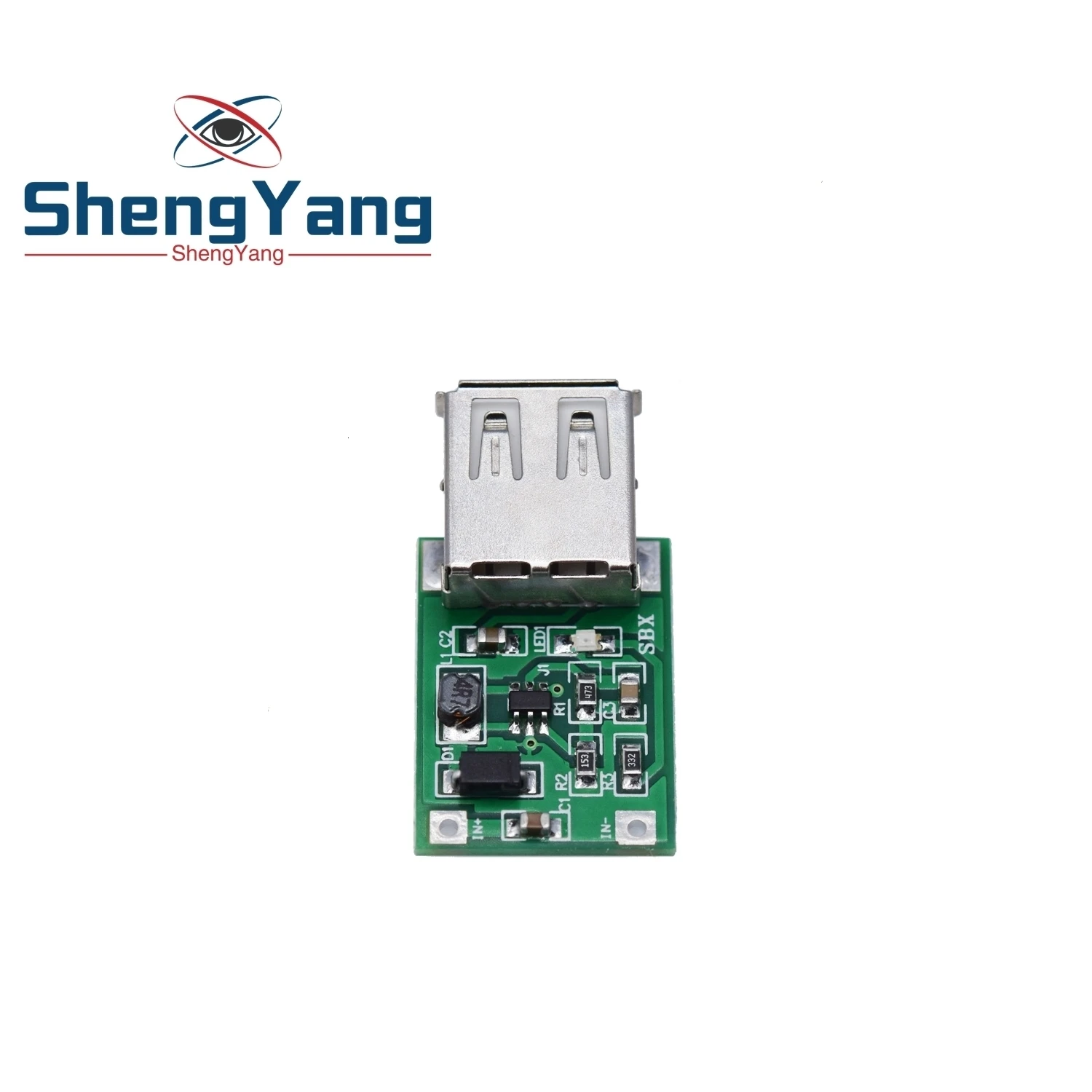 Шэньян DC-DC USB Выход зарядное устройство шаг вверх Мощность Boost модуль 0,9 V~ 5V 5V 600MA USB мобильного Мощность Boost плата синего цвета