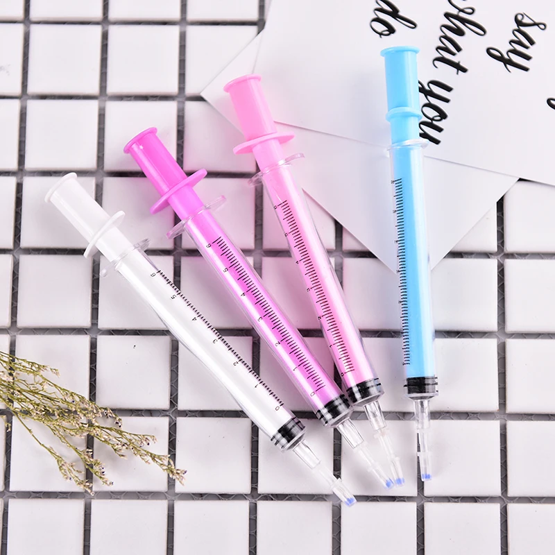 1 шт. шприц ручка Канцтовары шариковая автоматическая многоразового пуля 0 38 мм |