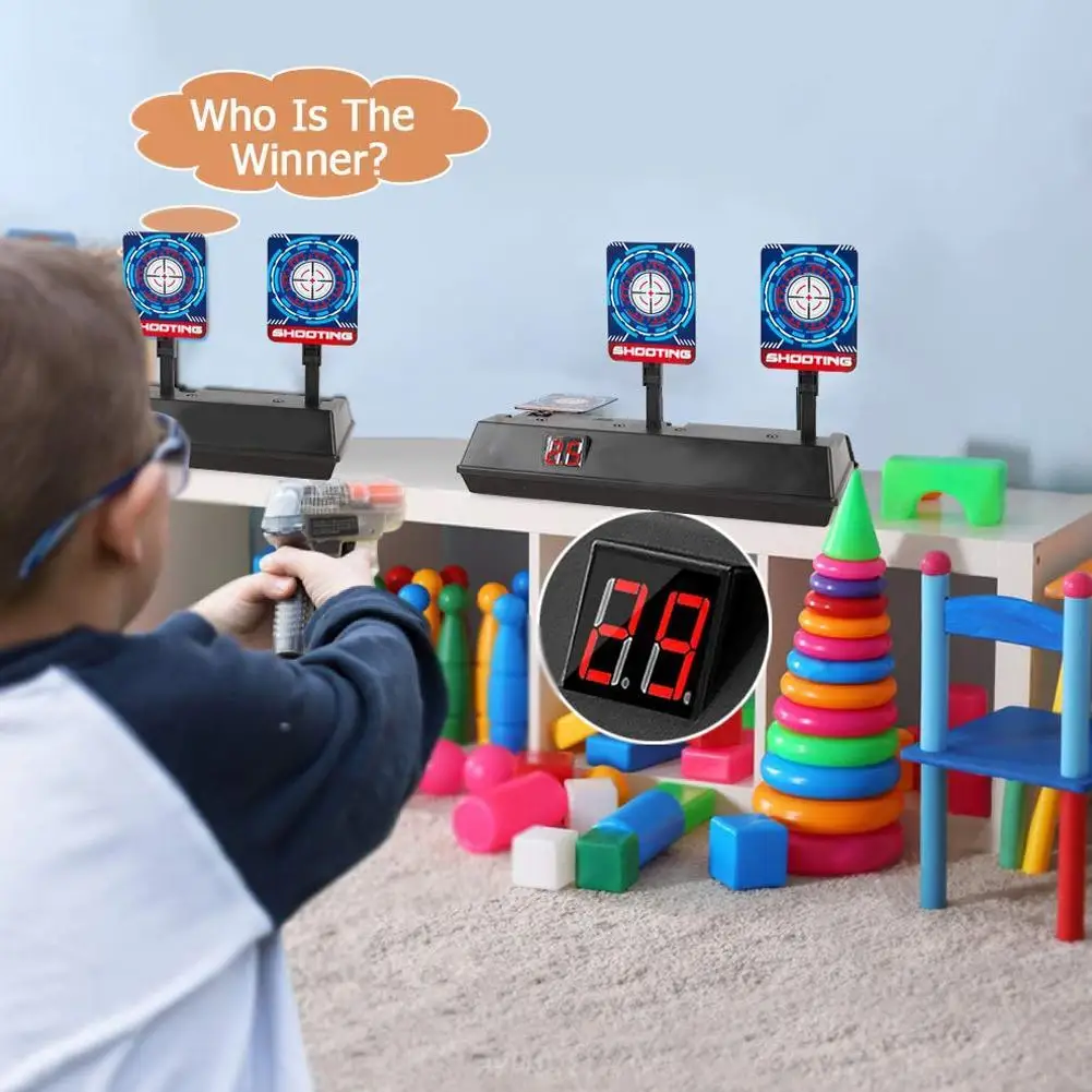 

Precision Scoring Auto Reset Electronic Target For Toys Outdoor Sports Fun Toys EVA Bullet Gun Toy Accessories Kids Gift