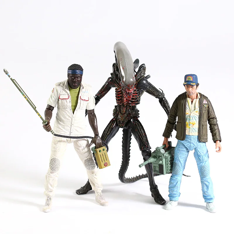 

NECA Bloody Alien Brett Parker Action Figure Aliens Figure The Alien 40th Anniversary 3pcs/set Predator Alien Action Figure Toys