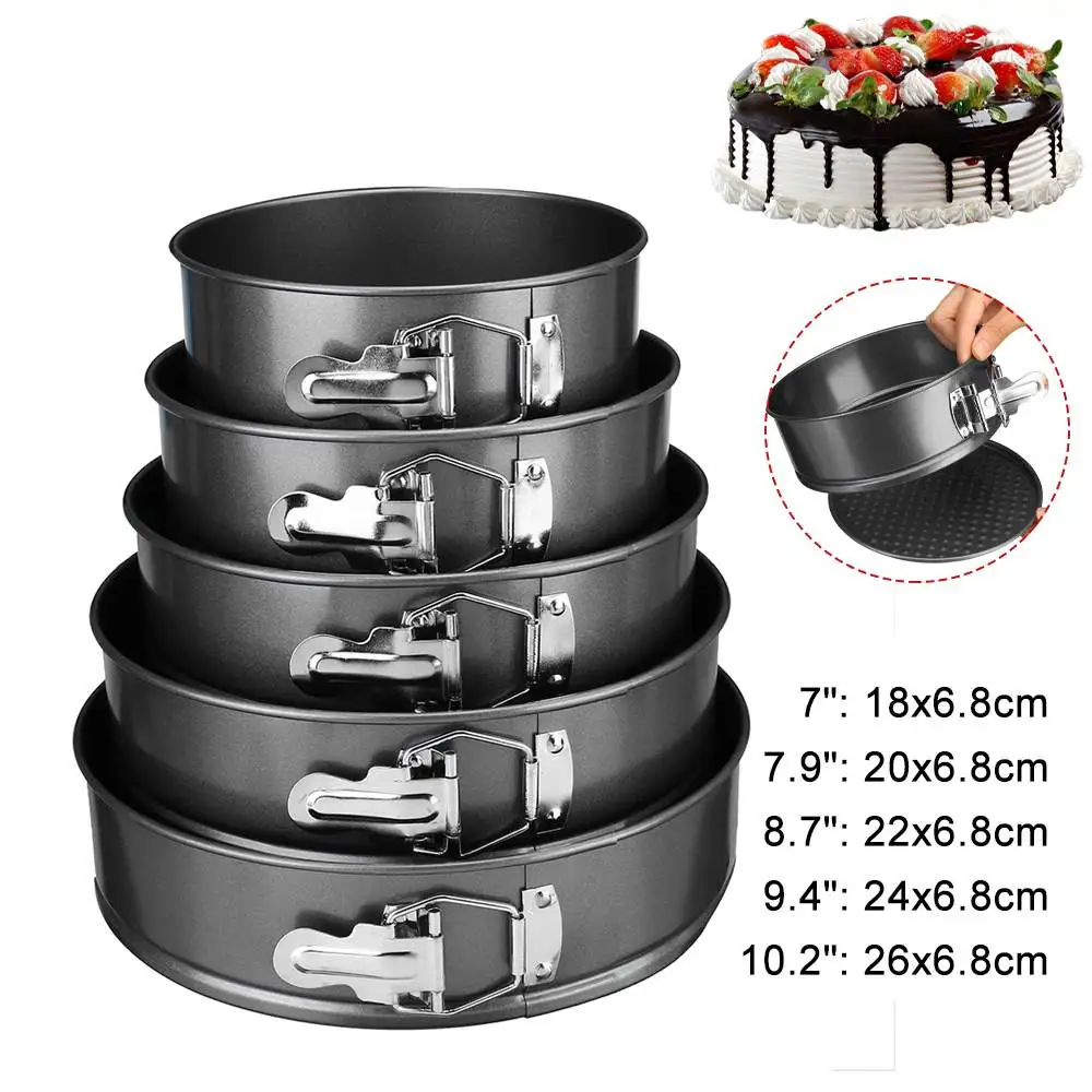 

Съемная антипригарная металлическая форма для выпечки круглая форма для кекса кухонная посуда из углеродистой стали аксессуары для кухни