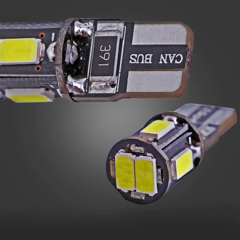 4 шт. T10 6SMD W5W 5630 клиновидные светодиоды для автомобиля лампочка указателя