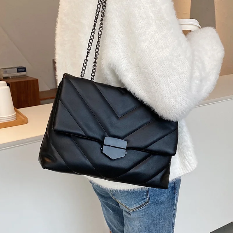 

New Soft PU Leather Women Crossbody Bags 2020 Fashion Chain Ladies Shoulder Messenger Bags Casual Totes Female Purses