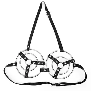Female Adjustable Stainless Steel Band Bra Briere Breast Form Bondage Chastity Device For Women Adult Bdsm Sex Games Toy