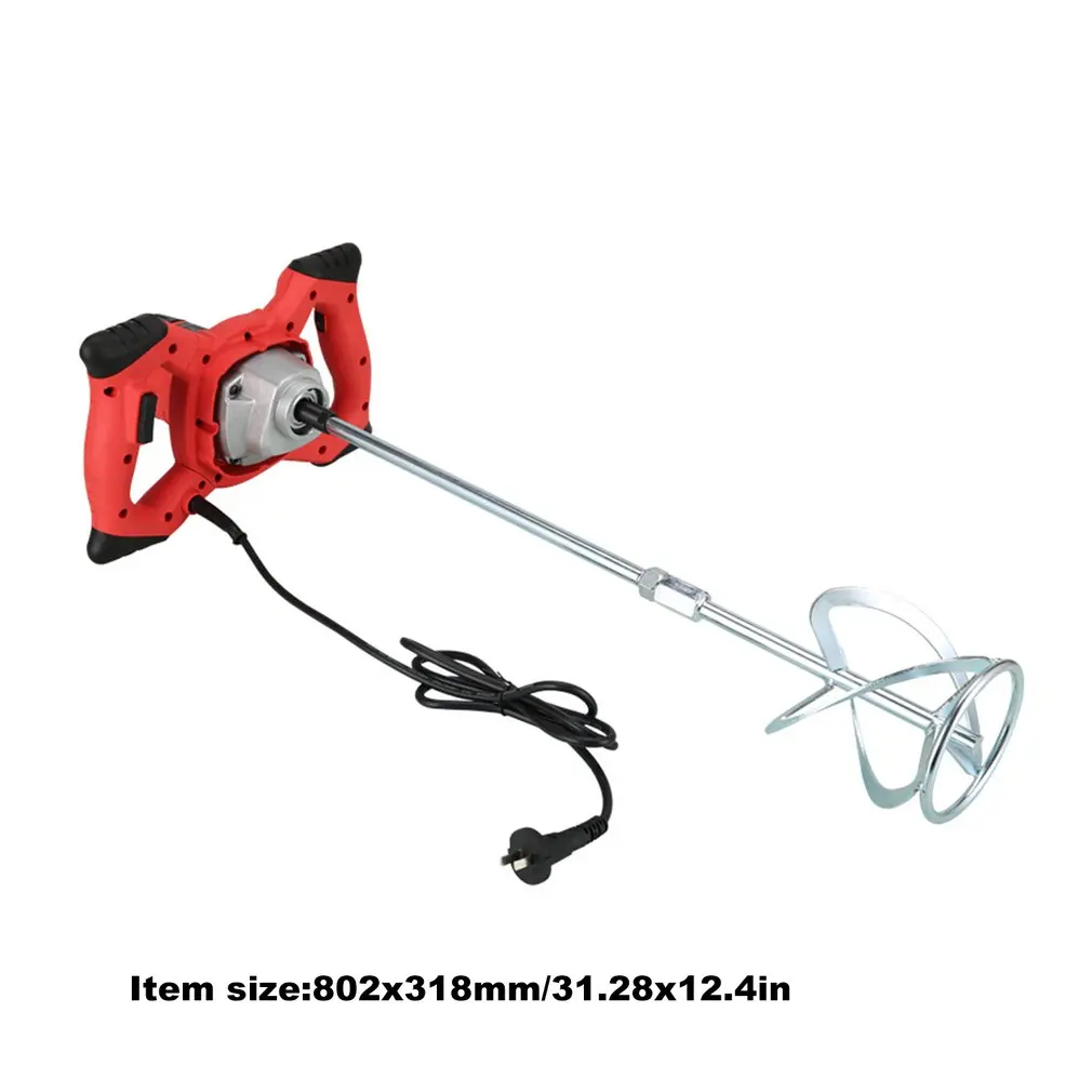 

Handheld Mixer Paint Cement Plaster Mortar Coating Mixer Putty Powder Mixing Machine 2100W Industrial Adjustable Speed