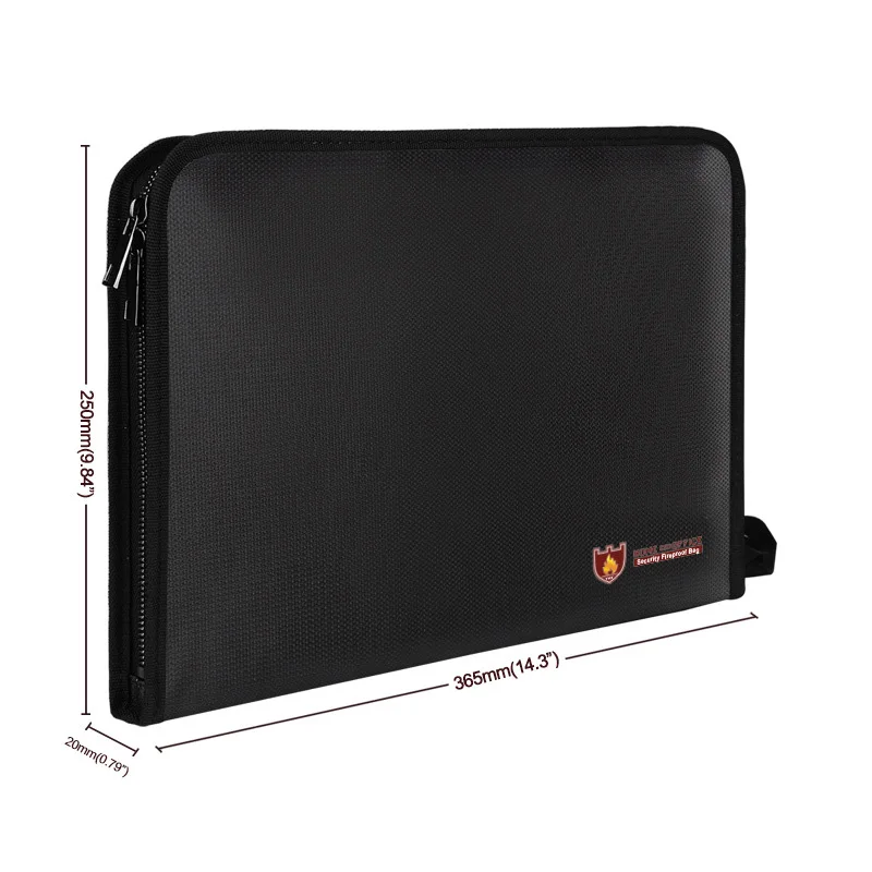 Fireproof Document Bag 12 Pockets Waterproof Fire Resistant Safe Envelope for Cash Passport ING-SHIPPING | Канцтовары для офиса и