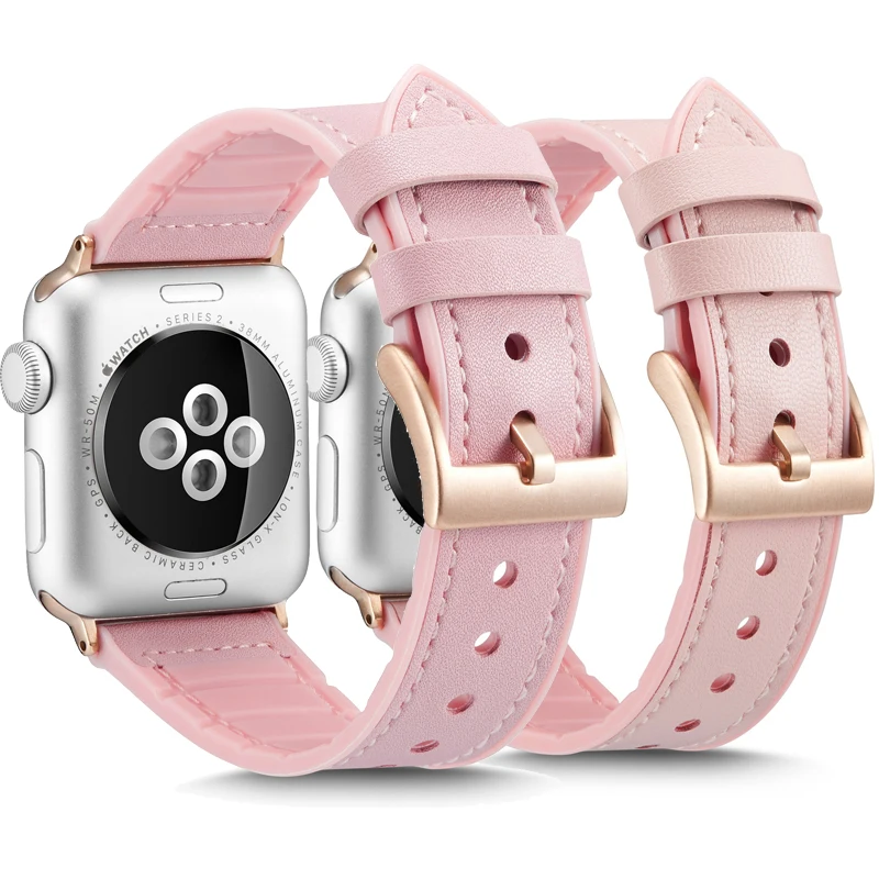 Ремешок для Apple watch ремешок 44 мм 40 iwatch 42 38 высокое качество натуральная кожа