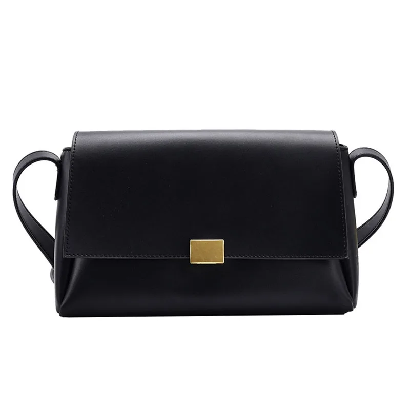 

Leather Vintage Pu Shoulder Bags for Women Winter Trend Large Capacity Simple Crossbody Bag Branded Design Female Handbags