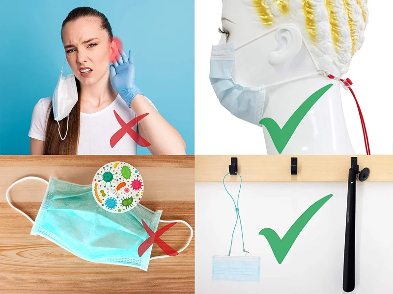 FGHGF защитная маска для мужчин и женщин ремешок-держатель ремешок на шею ремешки