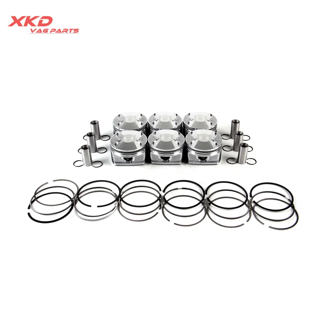 

06E198151D V6 2.4L Pistons 81mm & Piston Ring Kit φ 19mm Fit For AUDI A6 05-08 BDW 06E107065CT