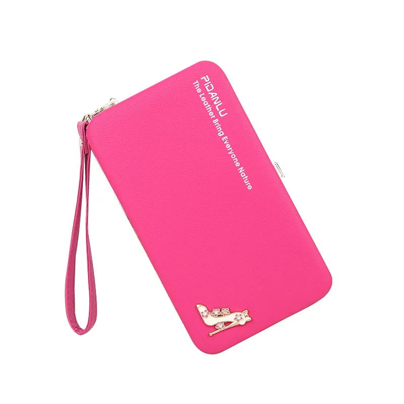 

High Heels Decoration Women Long Wallet For Phone Pu Leather Lunch Box Shape Purse With Coin Pocket Female Credit Card Holder