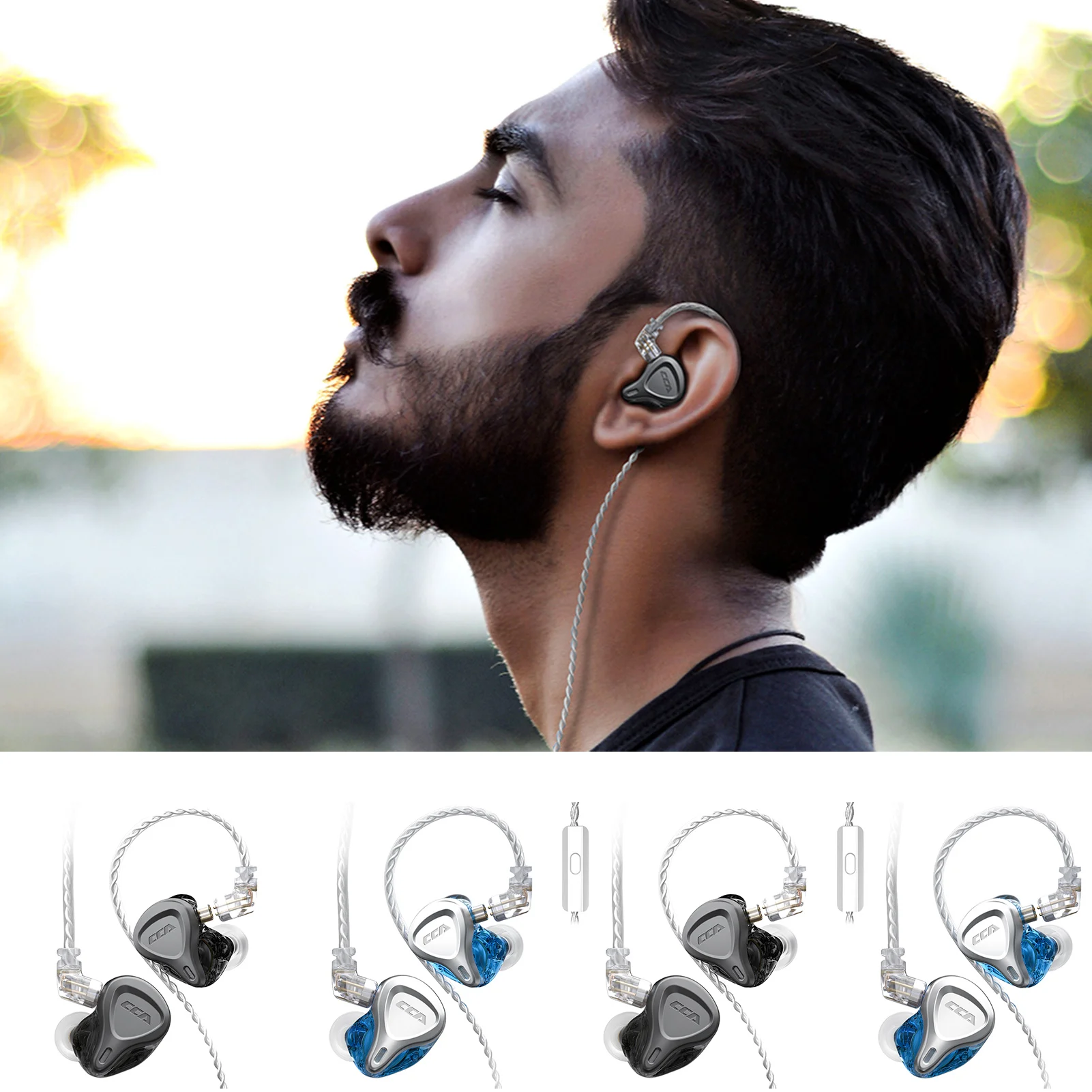 

CCA CSN 1BA + 1DD Hybrid Noise Reduction Earphone In Ear Earbuds Monitor Headphones HIFI Headset ForKZ ZSN PRO ZSX ZS10 PRO ZAX