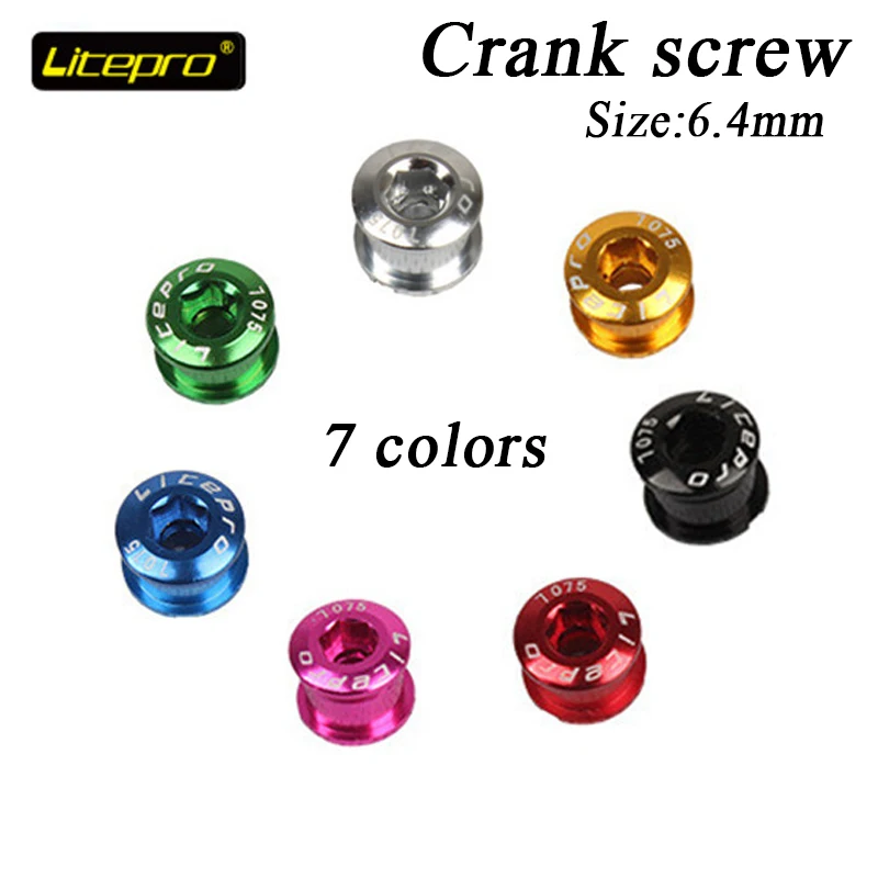 Litepro одиночный кривошипный винт 5 шт. фотоколесный болт дорожный горный велосипед