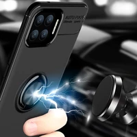 car magnetic ring stand holder case for oppo f17 pro reno 4 3 5g soft tpu back cover oppo a93 a73 a53 a52 a72 a92 find x2 lite