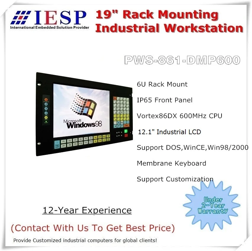 6U стойка крепление промышленный компьютер Vortex86DX PC104 cpu встроенный поддержка