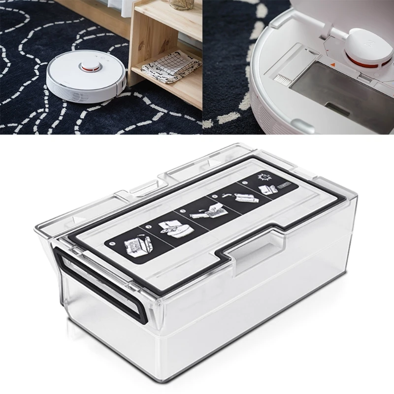 

Vacuums Cleaner Accessories Dust Box Bin Collector Compatible With Mijia Roborock T7S/T7S Plus Sweeping Robot