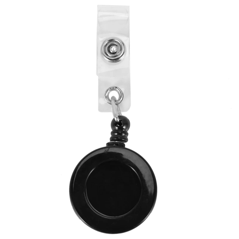 

Цветное кольцо для ключей с отдачей, выдвижная тянущаяся цепь с зажимом для ремня, держатель для ID, бейдж, катушка