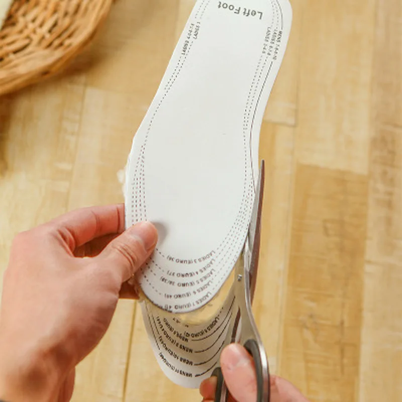 1 пара унисекс для мужчин и женщин зимняя теплая мягкая шерсть обувь стелька