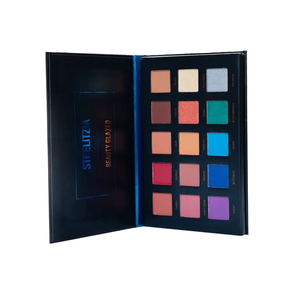 Косметическая глазурованная палитра теней для век 15 цветов матовый пигмент