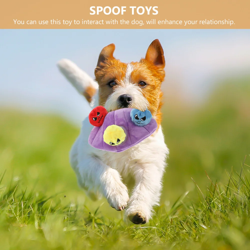 

4Pcs Squeaky Plush Ocean Animal Plaything Hide and Seek Activity for Dogs