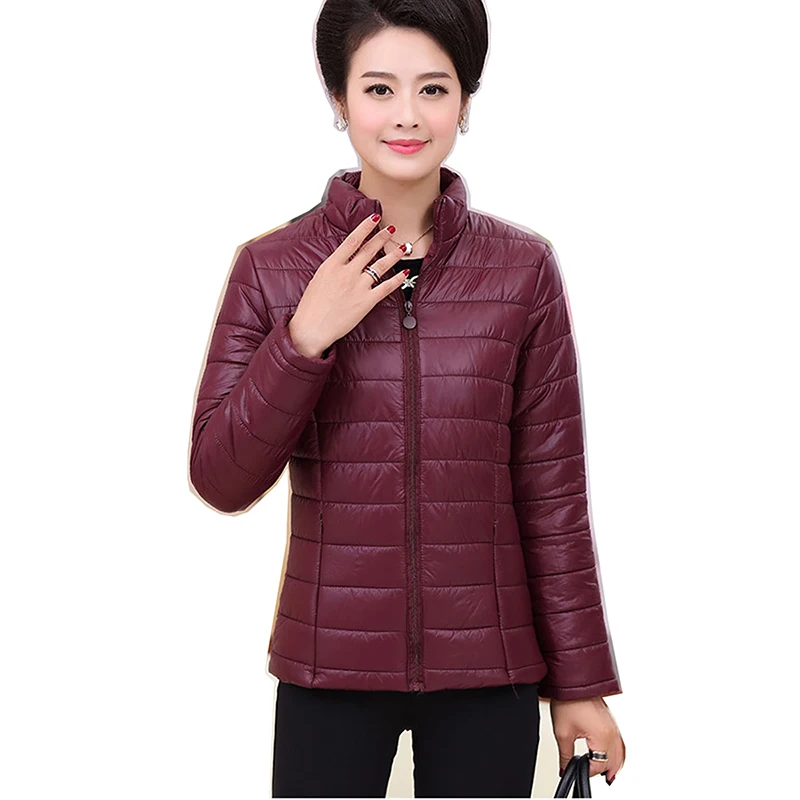 

Женская парка, зимняя куртка, пальто для женщин, повседневная однотонная парка с воротником-стойкой, куртки, женское хлопковое пальто, прита...